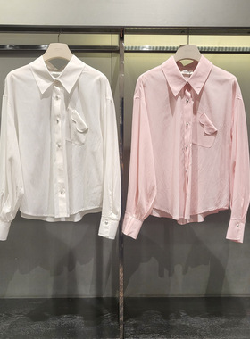 潮流直邮  韩国O'2nd 奥蔻 25夏   纯色衬衫O22F5WSH958W
