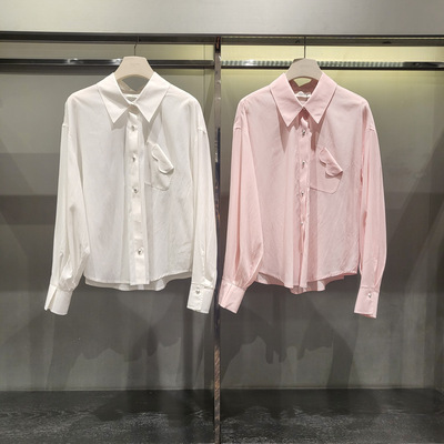 潮流直邮  韩国O'2nd 奥蔻 25夏   纯色衬衫O22F5WSH958W