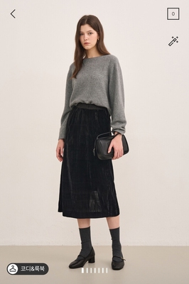 潮流直邮 韩国SJSJ正品 24冬 时尚半身裙 SJ2EAWSC733W