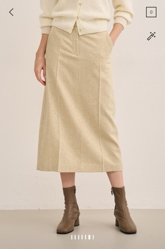 潮流直邮 韩国SJSJ正品 24冬 羊绒半身裙SJ2EBWSC741W