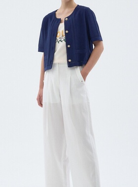 潮流直邮  韩国O'2nd 奥蔻 25夏    针织短款开衫O22F5KCD293W