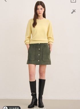 潮流直邮 韩国SJSJ正品 24冬 圆领羊绒针织衫SJ2EBKTO865W