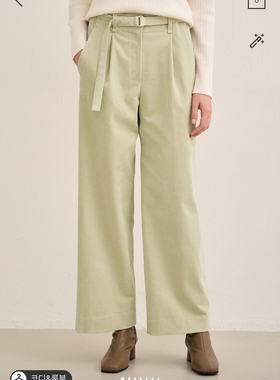 潮流直邮 韩国SJSJ正品 24冬 时尚灯芯绒长裤SJ2EAWPC487W