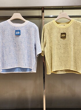 潮流直邮 韩国O'2nd 奥蔻 26春 圆领短袖针织衫O22G3KTO517WM