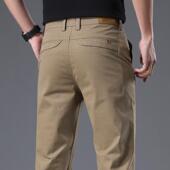 男式 商务纯棉直筒休闲男式 夏季 卡其裤 细裤 2025新款 长裤