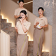 技师服套装 2025秋冬新款 美容院工作服女气质显瘦美容师工作装