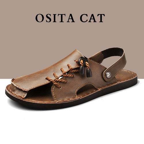 OSITACAT男士透气两穿轻便凉鞋