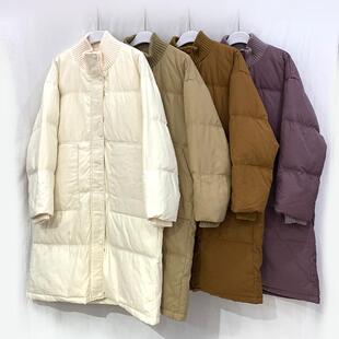 冬季新款中长款羽绒服女装纯棉面料宽松休闲外套大码棉服森系