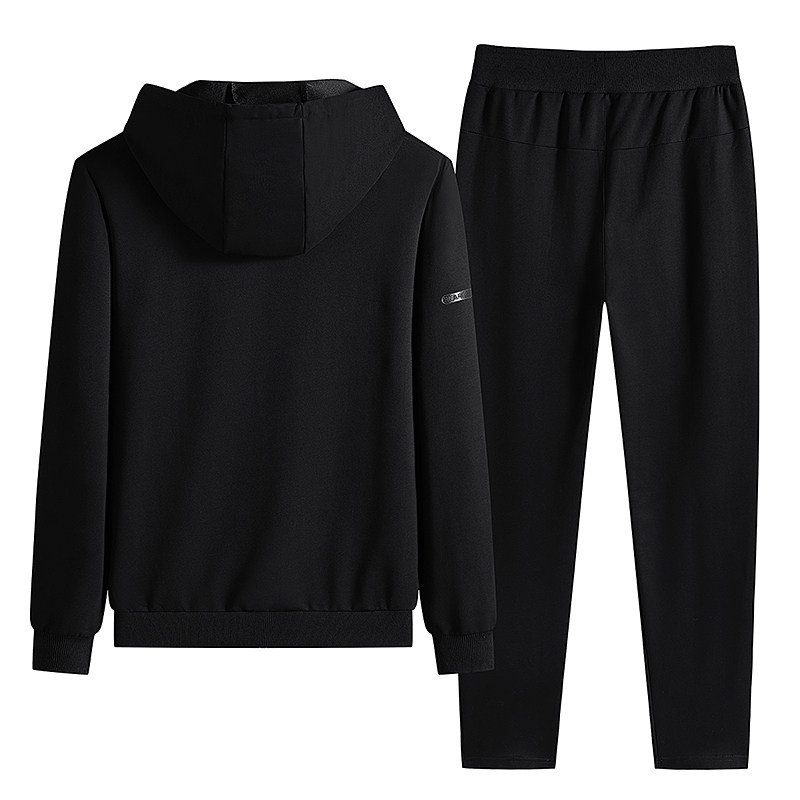 아빠 운동복 남성 봄 가을 3 피스 캐주얼 루즈한 중년 및 노인 재킷 중년 옷