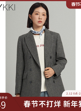 IVYKKI艾维时尚短外套女气质百搭宽松显瘦西装上衣2025年秋季新款