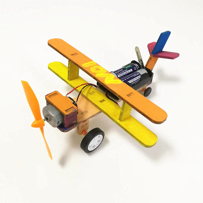 电动滑行飞机 diy材料包 科技小制作小发明 小学生手工作业