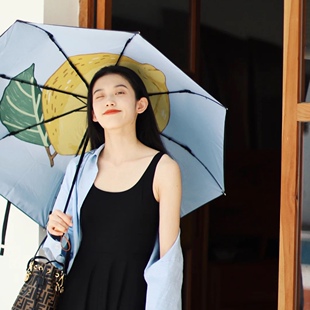 桃子 初桃 草莓 柠檬 梨白茉白 不惧阳光 车厘 蕉下遮阳防晒伞