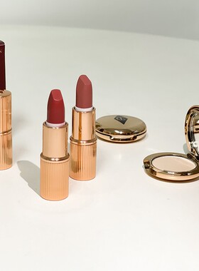 天噜~真的好可爱！Charlotte Tilbury CT mini装口红WOS/蜜粉01#