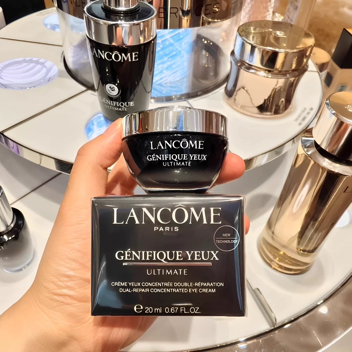 兰蔻小黑瓶眼霜发光超修眼霜