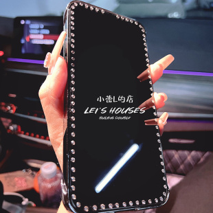 网红款 保护个性 14promax苹果12pro贴钻15promax保护膜13promax贴膜全屏防尘新款 手机钻膜钢化膜适用iphone11