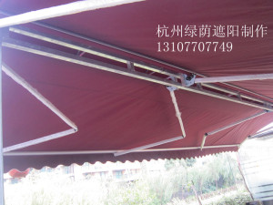 太阳伞双开式雨棚雨蓬伸缩蓬活动蓬遮阳棚折叠蓬阳篷雨篷秋千椅蓬