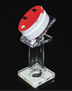 手机支架弹簧链拉链钢丝拉线亚克力手机展示架底座拖架