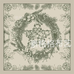 加厚绒布草药植物五芒星塔罗桌布罗牌卡牌塔罗牌推牌布taro仪式布