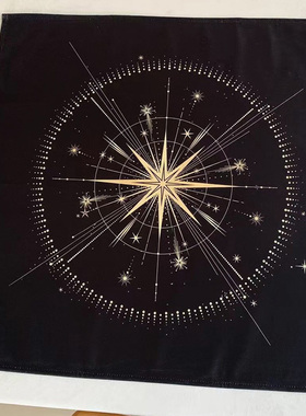 加厚绒布 复古星空星星塔罗牌桌布罗牌卡牌塔牌布 神秘感塔罗桌布