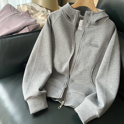甄选好棉~连帽开衫外套女春秋