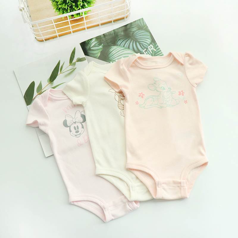 哈衣包屁衣男女宝宝三角爬爬服婴儿薄款短袖连体衣爬衣包屁衣