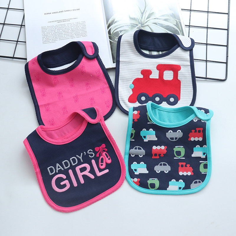 宝宝围嘴洗脸巾刷牙围兜口水巾