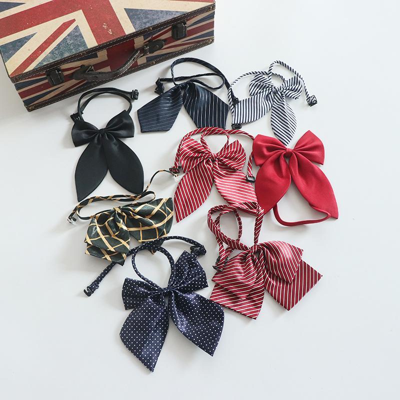 学生校服领结男女儿童表演蝴蝶结领带学生免打衬衣系带领花配饰