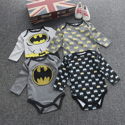 Newborn Baby Clothes, Spring and Autumn Long-Sleeved Baby Romper, Belly-Protecting Toddler Pajamas, Triangle Romper, Crawling Suit