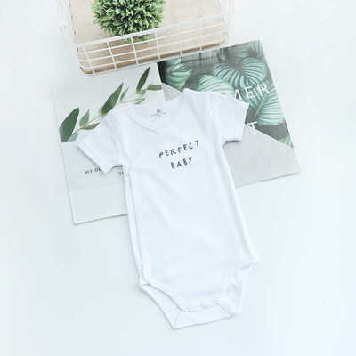 纯棉哈衣三角简约1-12个月套头