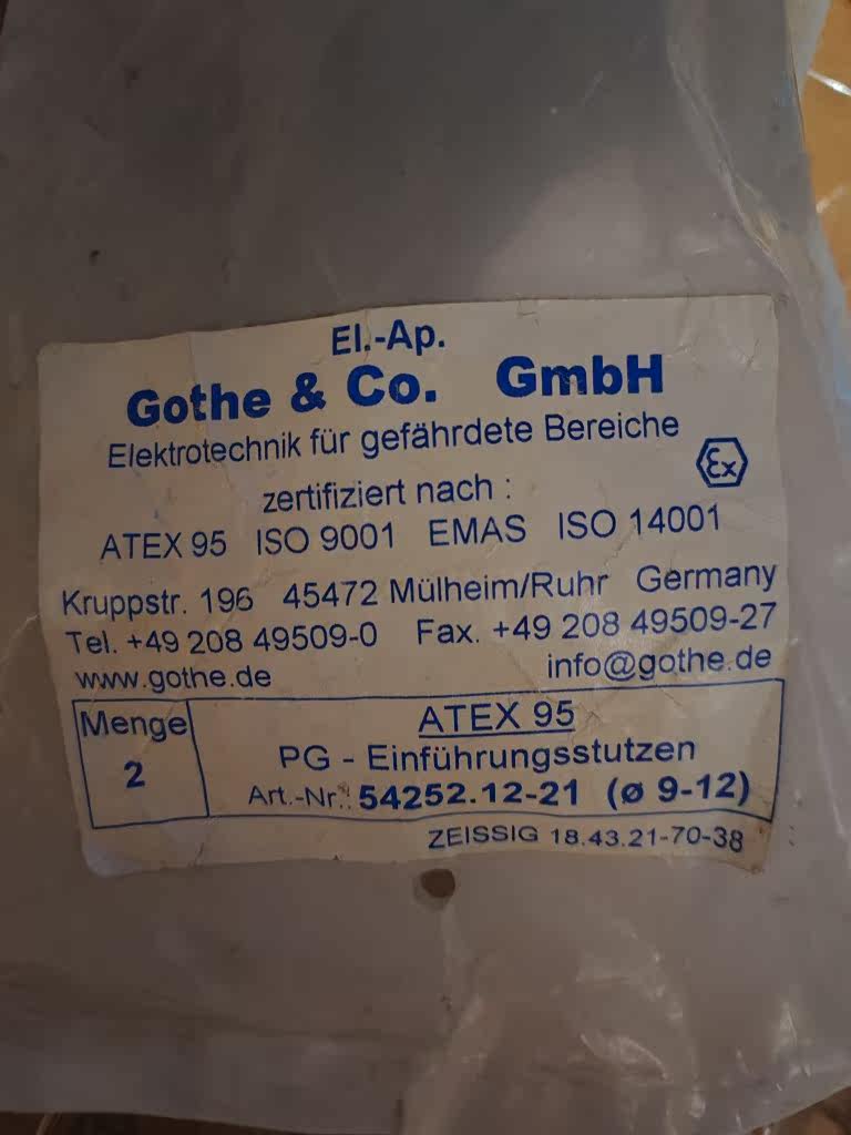 atex95井筒开关接头54252.12-21直径9-12门其他机床配附件