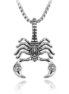 跨境爆品明星嘻哈镂空复古钛钢项