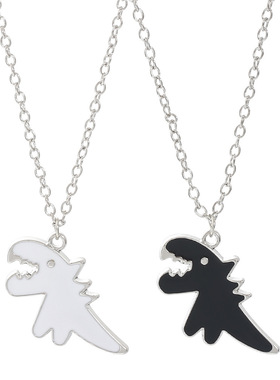 韩版太高嘻哈项链小恐龙卡通潮流时尚蹦迪毛衣链潮牌欧美个性配饰