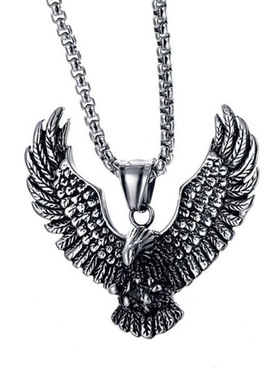 厂家直销时尚雄鹰吊坠朋克项链复