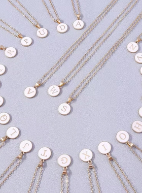 虾皮速卖通热卖字母合金滴油圆牌