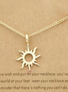 欧美WISH新款金银欧韩太阳合金锁