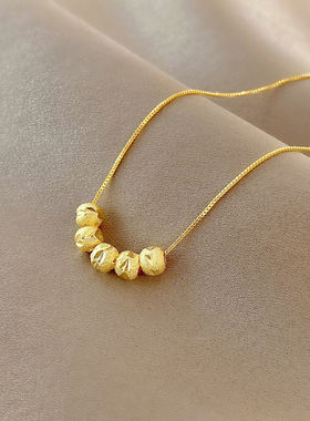 转运珠项链女小众设计感高级感配