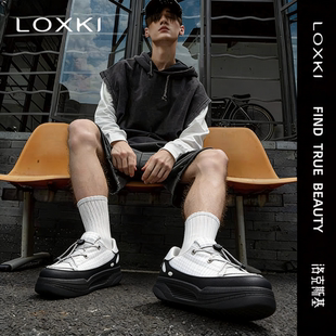 LOXKi/洛克斯基男女鞋户外运动鞋一体化防水防风城市通勤休闲板鞋