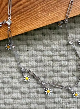 雏菊项链轻奢小众高级感女生礼物