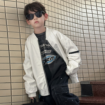 男童秋季夹克外套2025新款儿童休