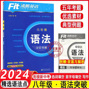 2024新 语法分层突破精选850个语法点8年级初中英语复习学习教辅初二短语句型语法写作提优专项训练 Fit沸腾英语八年级英语