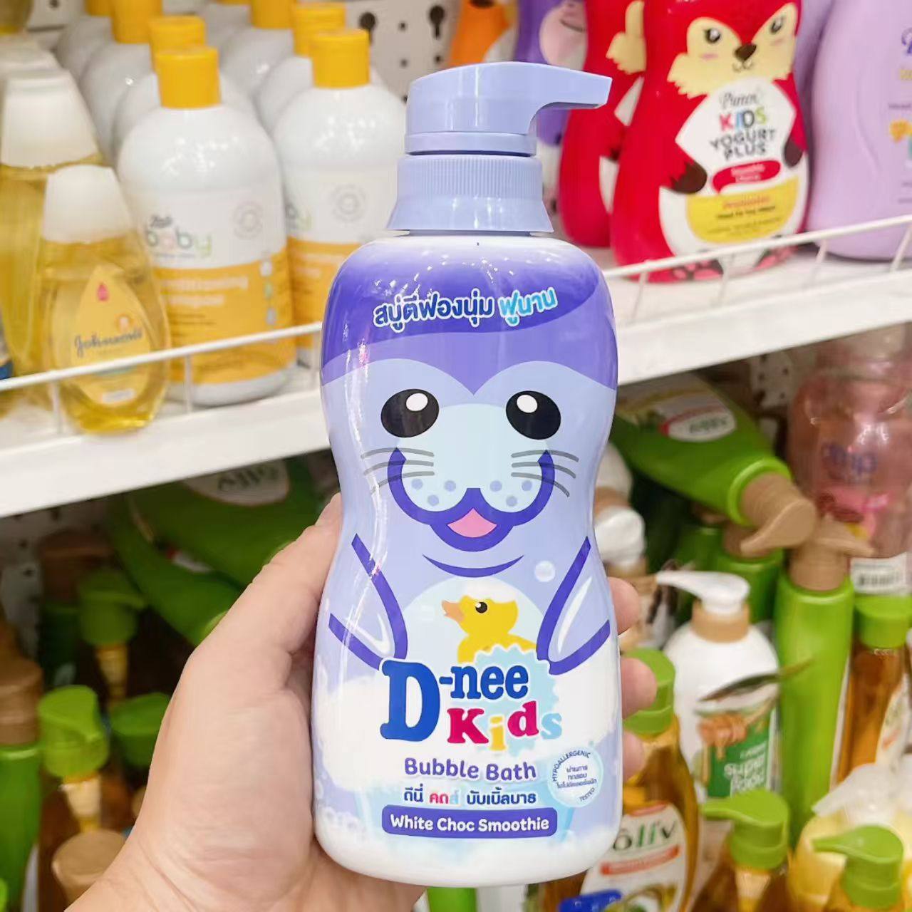 泰国儿童沐浴露泡泡浴 400ml 可爱动物 牛奶味糖果味