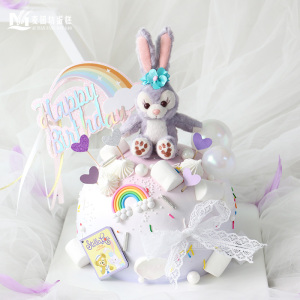 星黛露兔子主题生日蛋糕南京配送