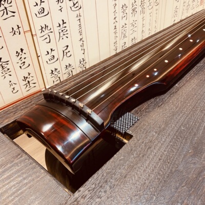 老杉木纯生漆鹿角霜古琴