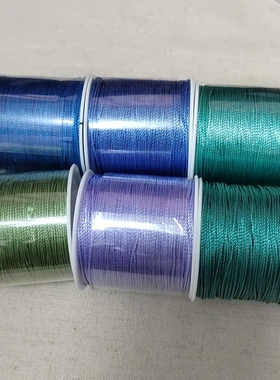 15股莫兰迪国色红色中卷手绳编织线绿色系手链项链绳编绳线材