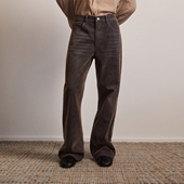 SouthStudio牛仔裤 25秋冬上新植绒面料