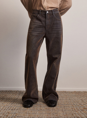 SouthStudio牛仔裤25秋冬上新植绒面料