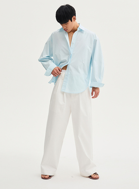 South South衬衫男女同款26春夏可收腰设计三色开衫薄衬衣