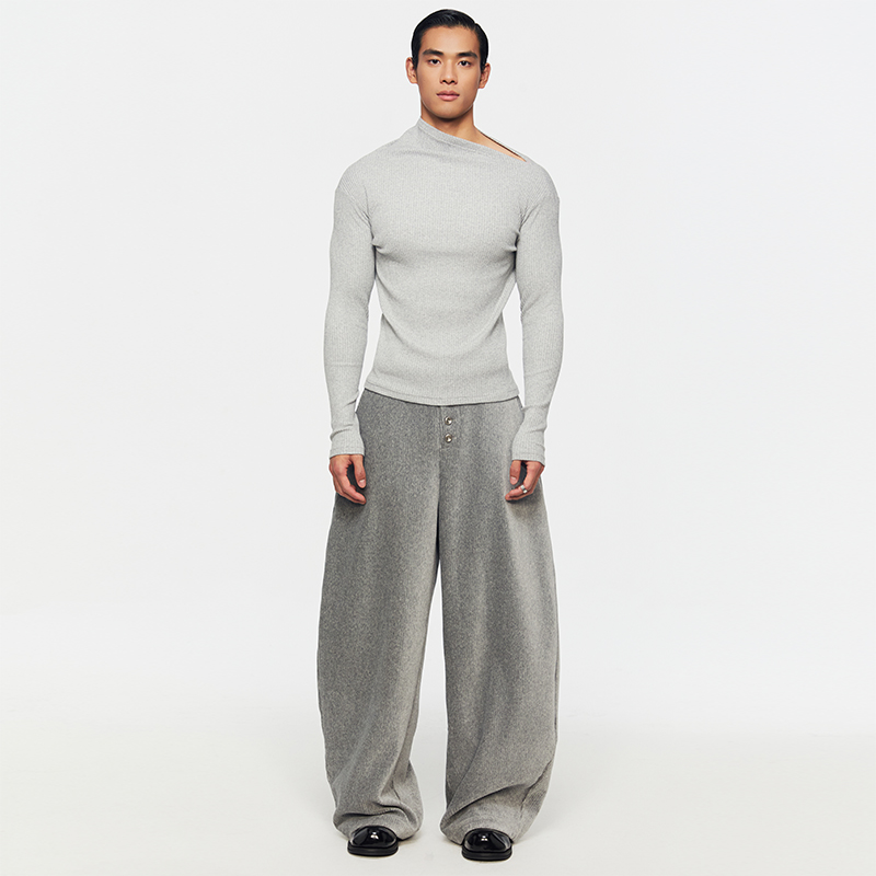 southstudio时尚斜肩打底