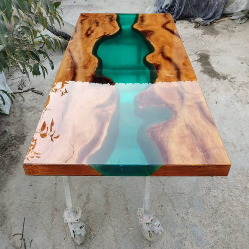 环氧树脂桌河流桌茶桌茶台实木板捡漏长1.8米宽80CM清仓打折二手