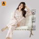 秋冬薄家居服套装 a类春秋季 女式 新疆棉大码 睡衣女士纯棉长袖